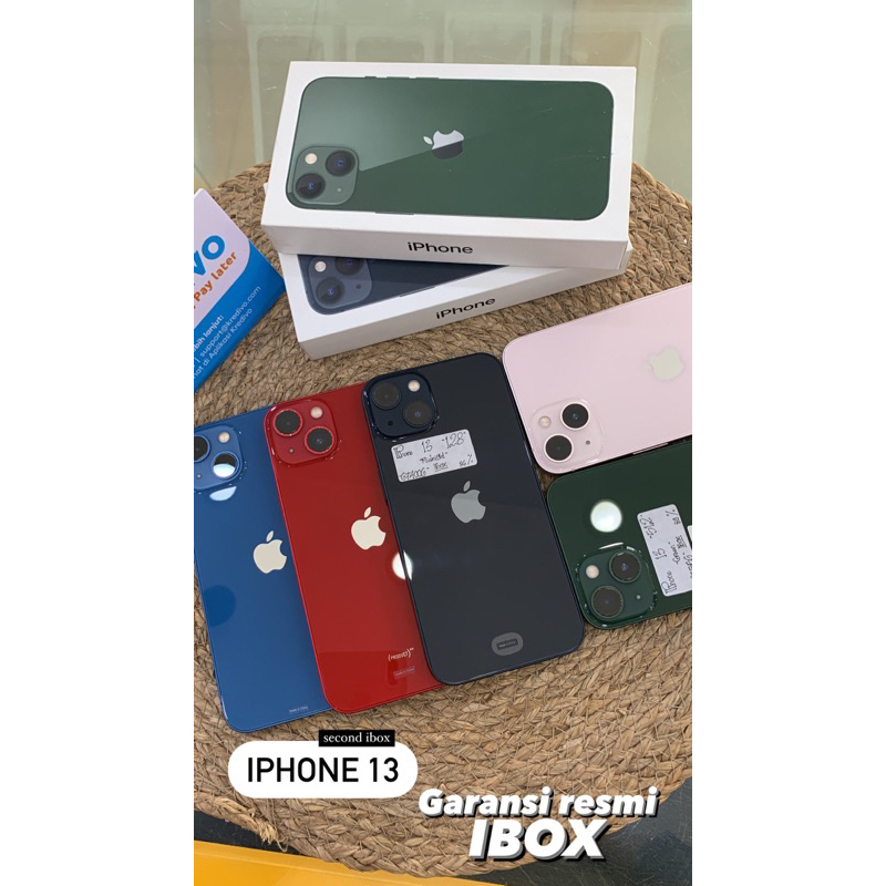 Jual Apple iphone 13 second ibox fullset 128gb,256gb,512gb -Garansi 1