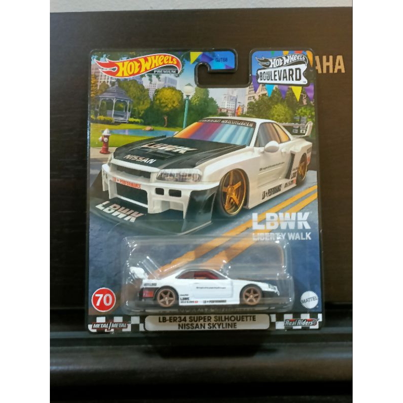 Jual Hotwheels LB-ER34 Super Silhouette Nissan Skyline LBWK Japan Card ...