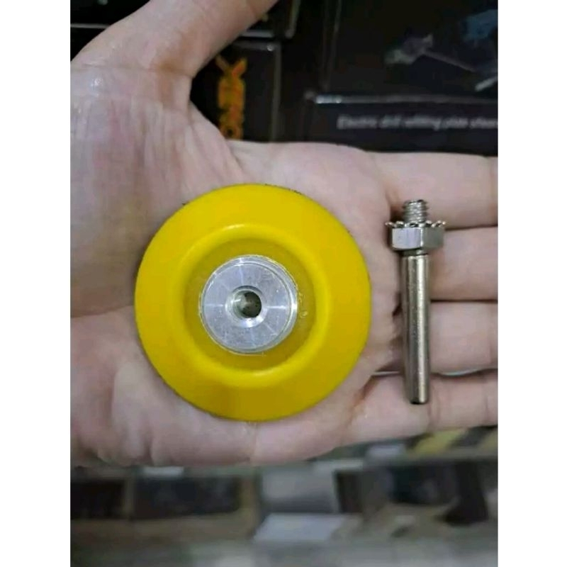Jual Pad Poles Mini Grinder Drill 2 inch Sanding Pad 2" Batang As 6mm