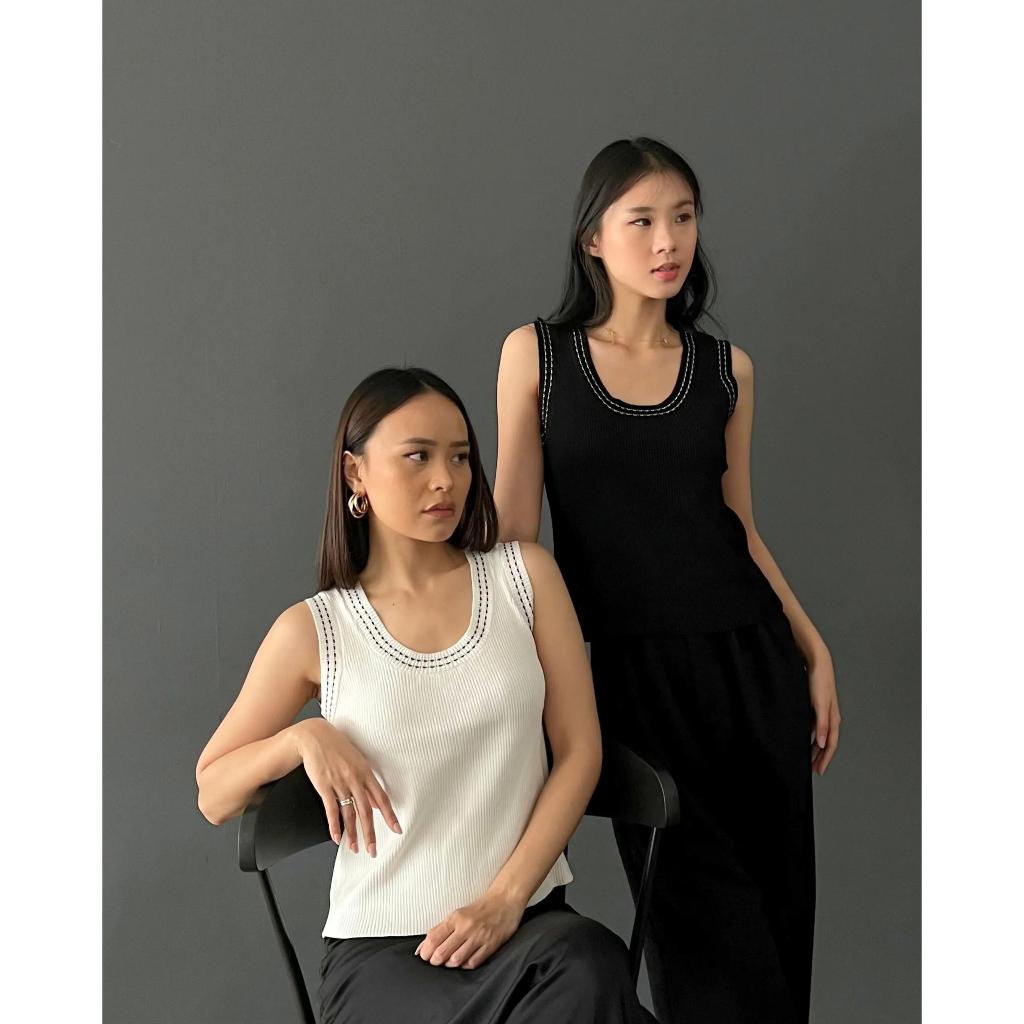 Jual MIORA - Kiara Knit Tank Top [Atasan Wanita Rajut Import Premium ...