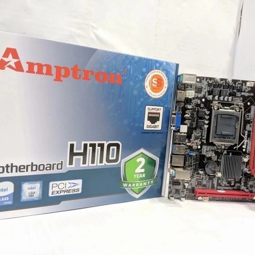 Jual Motherboard AMPTRON H110M (LGA1151, H110, DDR4) | Shopee Indonesia