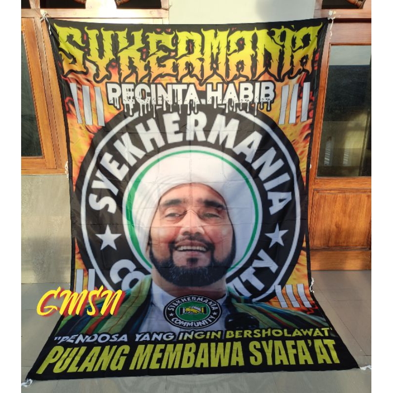 Jual Bendera Full Printing SYEKHERMANIA PECINTA HABIB | Shopee Indonesia