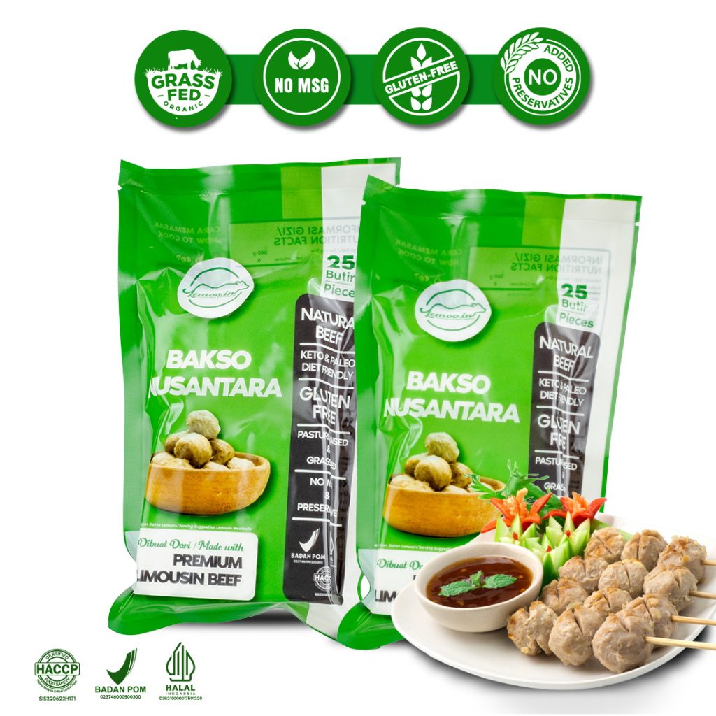 Jual Bakso Daging Sapi Bakso Nusantara Lemooin Non Msg Gluten Free