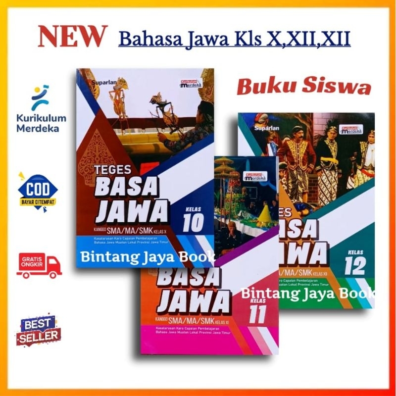 Jual Buku Siswa Teges Basa Jawa Kelas 10 11 12 SMA/MA Kurikulum Merdeka ...