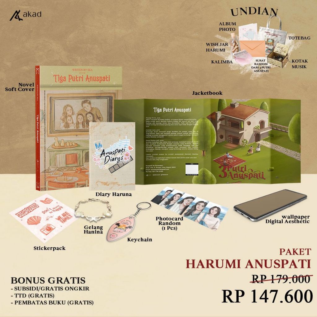 Jual Buku Novel Tiga Putri Anuspati - Sea - Akad - Bumifiksi | Shopee ...