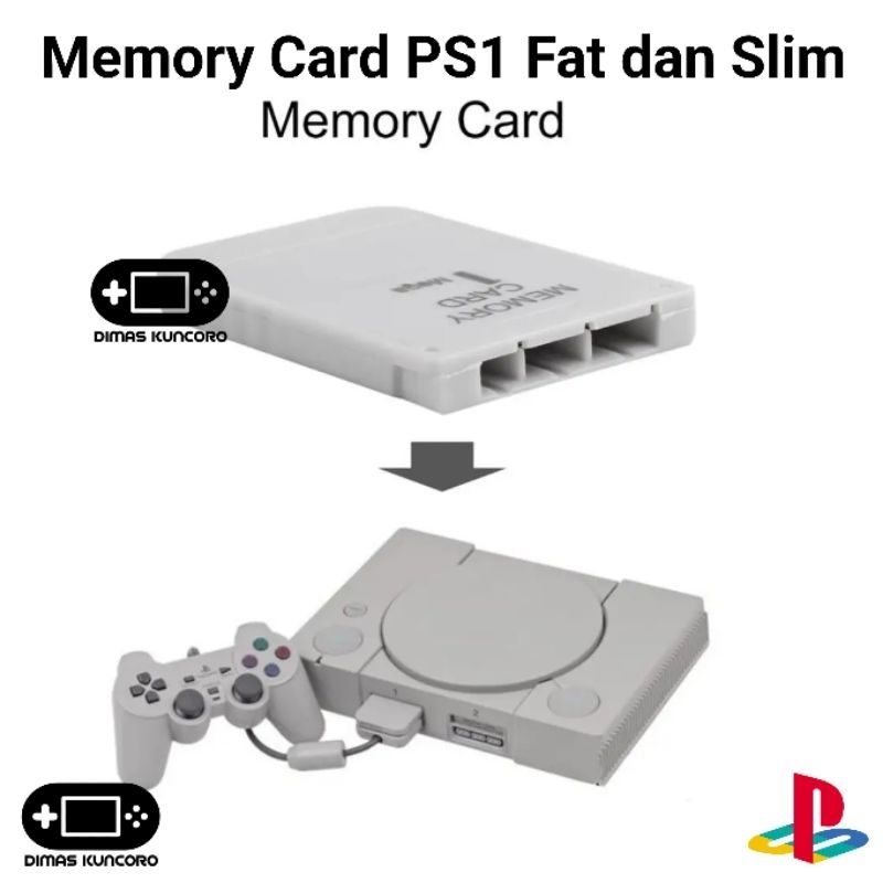 Jual Memory Card PS1 Fat dan Slim mc playstation 1 ps one save load ...