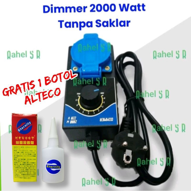 Jual DIMMER 2000 WATT || Pengatur Kecepatan Mesin Gerinda || Stop ...