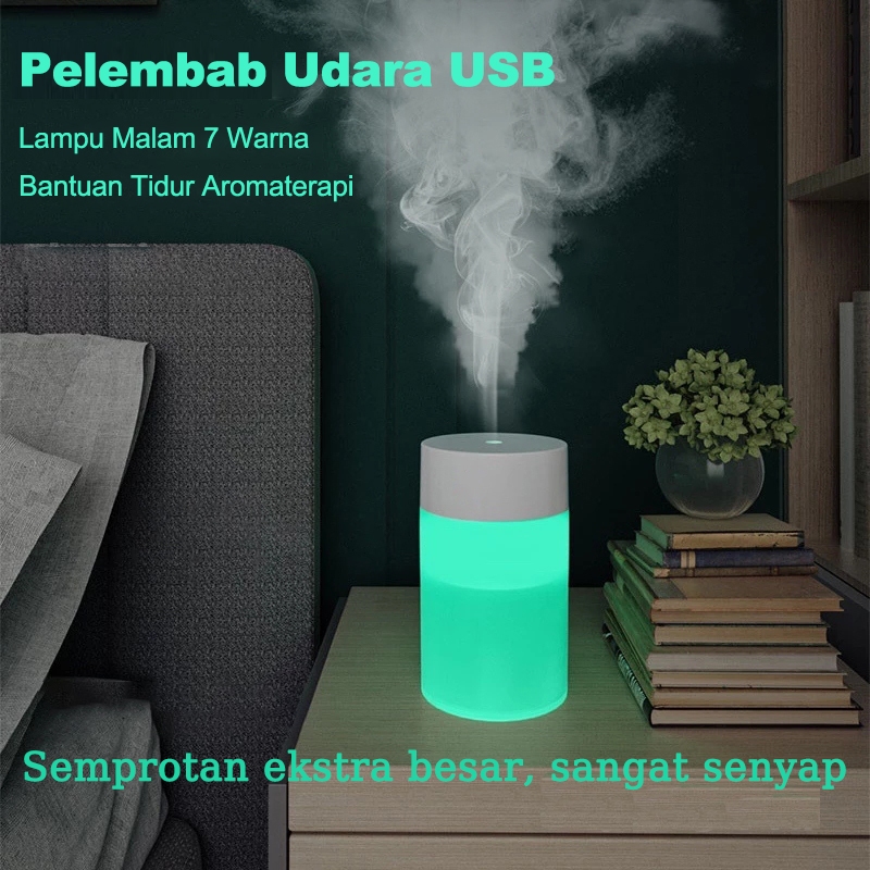 Jual Humidifier Diffuser Air Aromatherapy 260 ml with 7 Colour LED Lamp ...