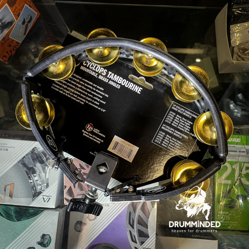 Jual LP Cyclops Mounted Tambourine Brass Black | Shopee Indonesia