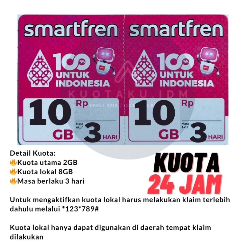 Jual TERMURAH VOUCHER Smartfren Unlimited Kuota Smartfren 6GB 12GB 30GB ...