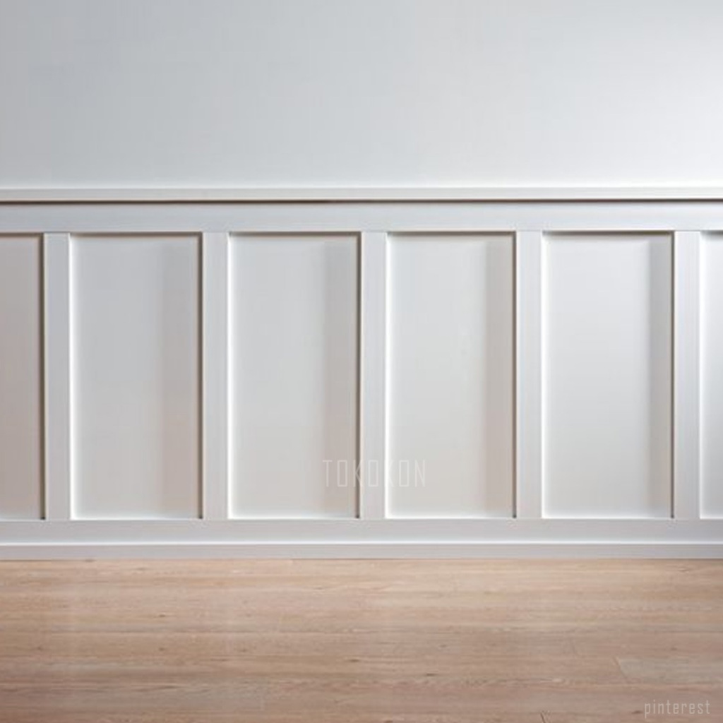 Jual Wall Batten Mdf Premium hmr Hijau list dekor rumah Batten Wall Mdf ...