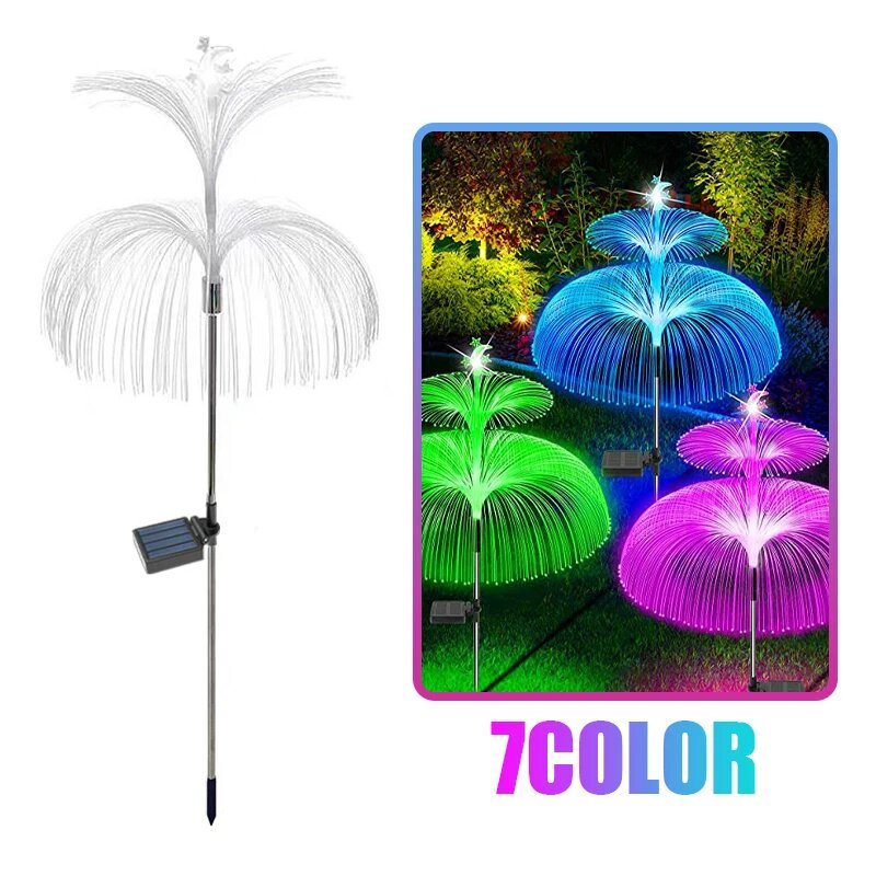 Jual Lampu Taman LED Solar Berubah 7 Warna Tahan Air Lampu Kembang Api ...