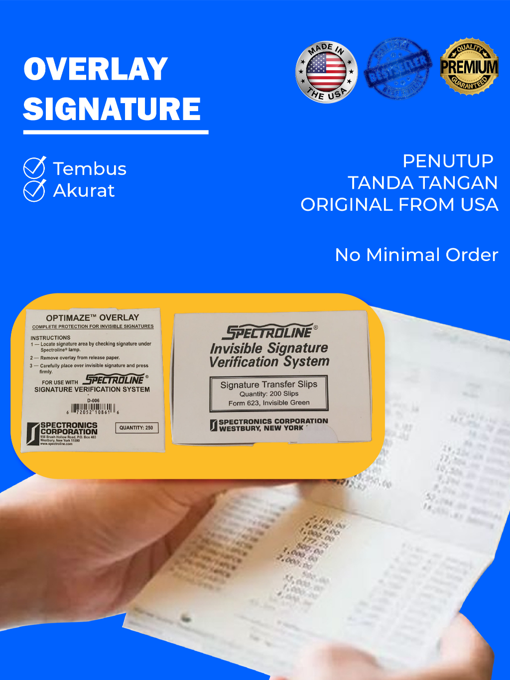 Jual SATU SET OVERLAY SIGNATURE / PENUTUP TANDA TANGAN ORIGINAL ...