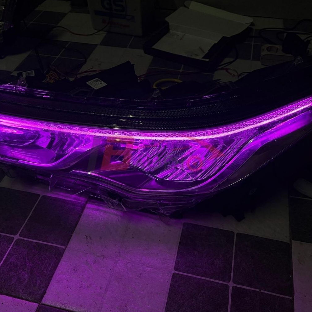 Jual Slim Frame Lampu Alis Running Headlamp Sein DRL Depan RGB Mobil ...