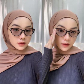 Kacamata Minus Frame Cat Eye Selyne Paket Frame Lensa Anti Radiasi Kacamata Wanita Anti Uv