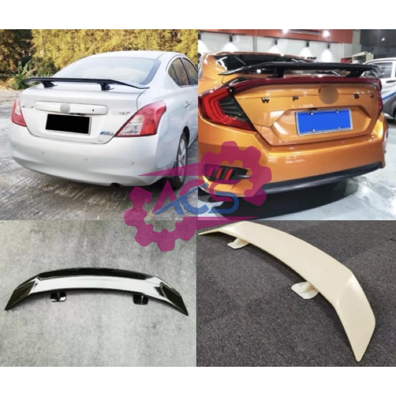 Jual spoiler wing universal mobil PLASTIK ABS | Shopee Indonesia