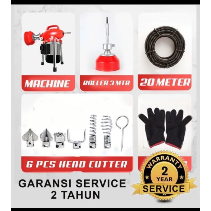 Jual Mesin pembersih saluran air mampet electric drain cleaner machine
