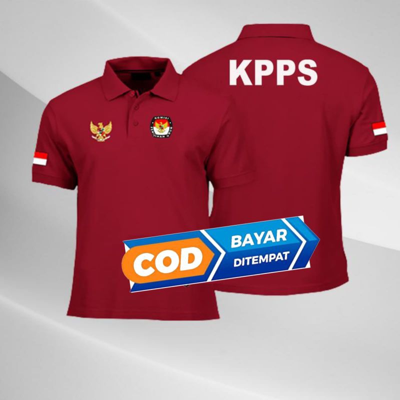 Jual Baju Polo Kerah Kpps Bisa Riques Nama Atau Desa Kelurahan Shopee Indonesia