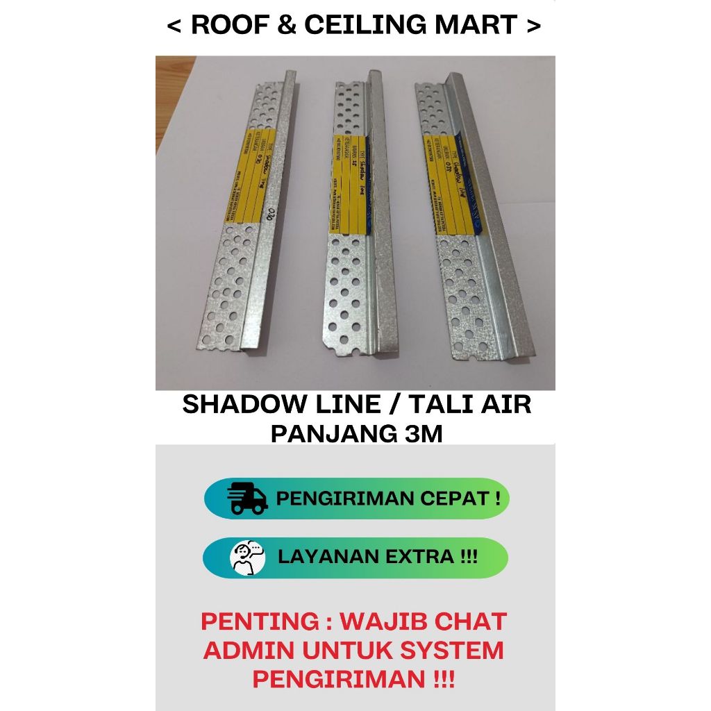 Jual Shadow Line Gypsum Shadow Line Tali Air Shopee Indonesia