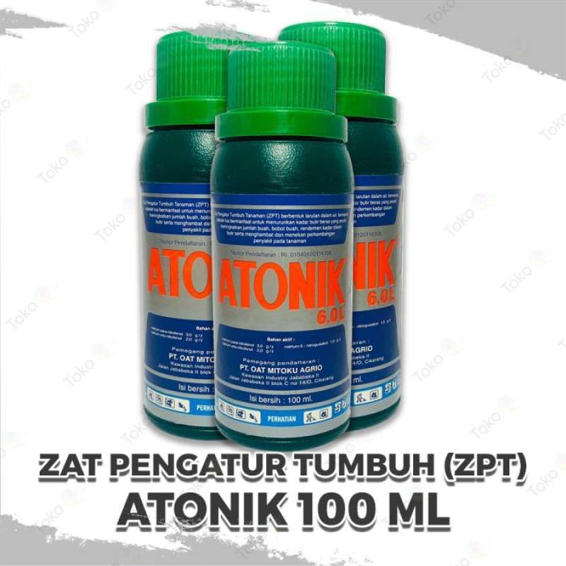 Jual PUPUK CAIR ATONIK 6.0L ZPT ZAT PENGATUR TUMBUH 100 ML KEMASAN ...