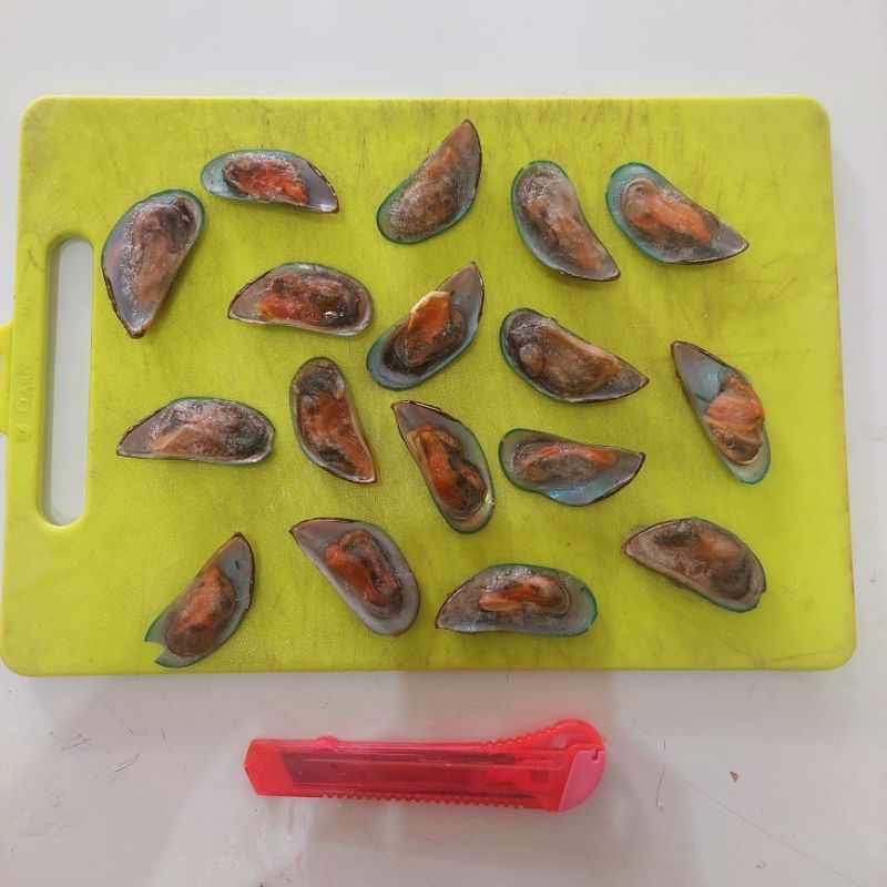 Jual Kerang Hijau / Kerang Ijo Rebus Half Shell / Green Mussel Half ...
