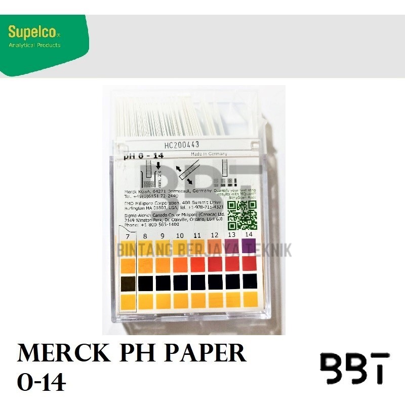 Jual Merck Universal PH Paper 0-14 / Supelco Kertas PH / Kertas Lakmus ...