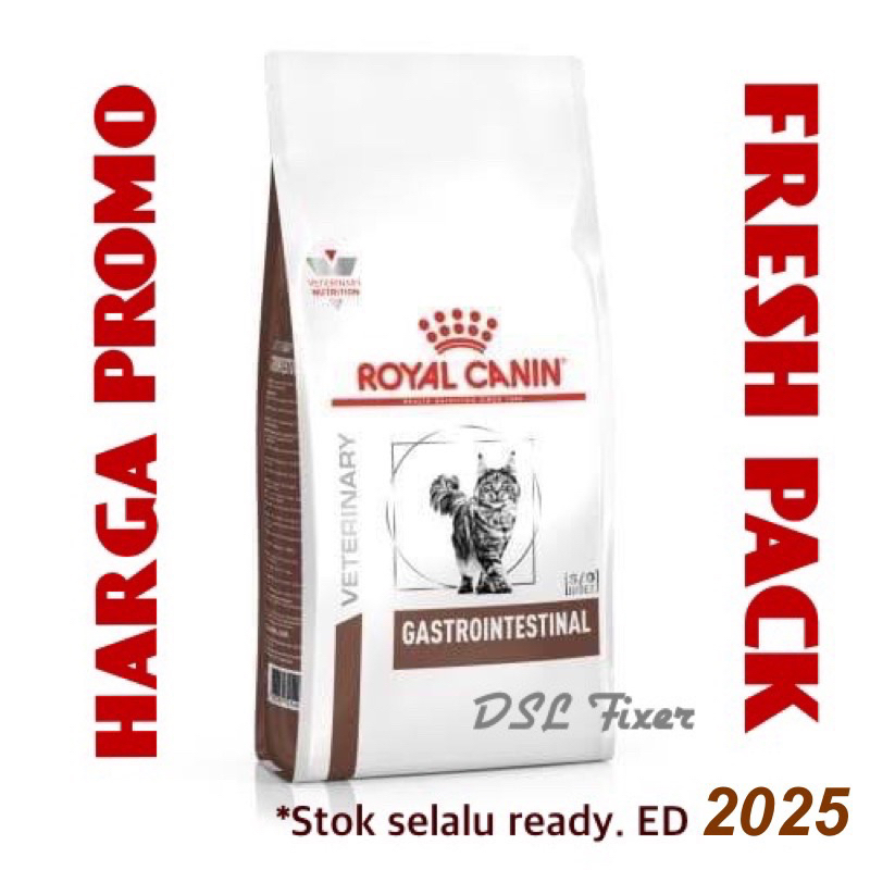 Jual Royal Canin Gastro Intestinal Cat 400 gr Makanan kucing diare