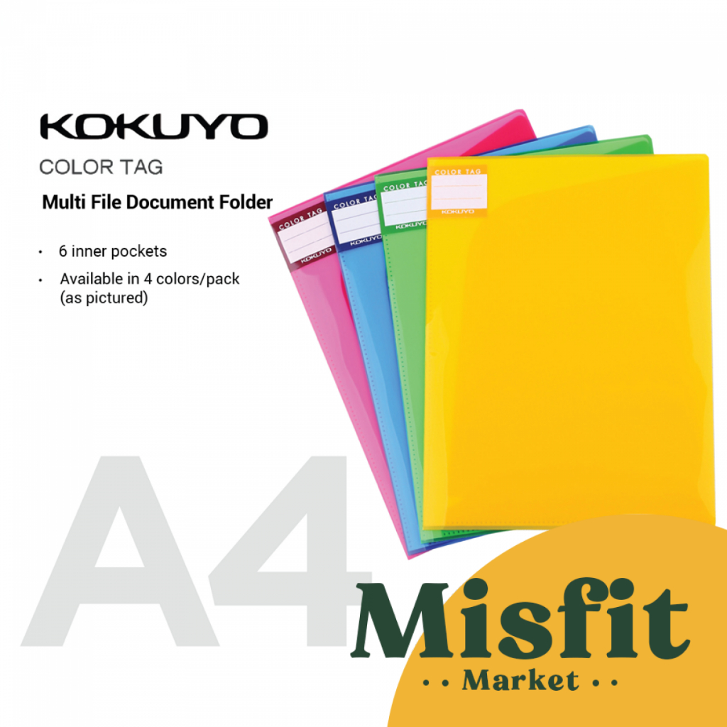 Jual Kokuyo Color Tag Multi File Holder with 6 Pockets Document Folder ...