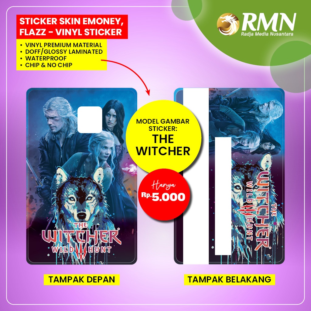 Jual Sticker Skin Emoney / Flazz - Sticker Vinyl with Chip & no Chip ...