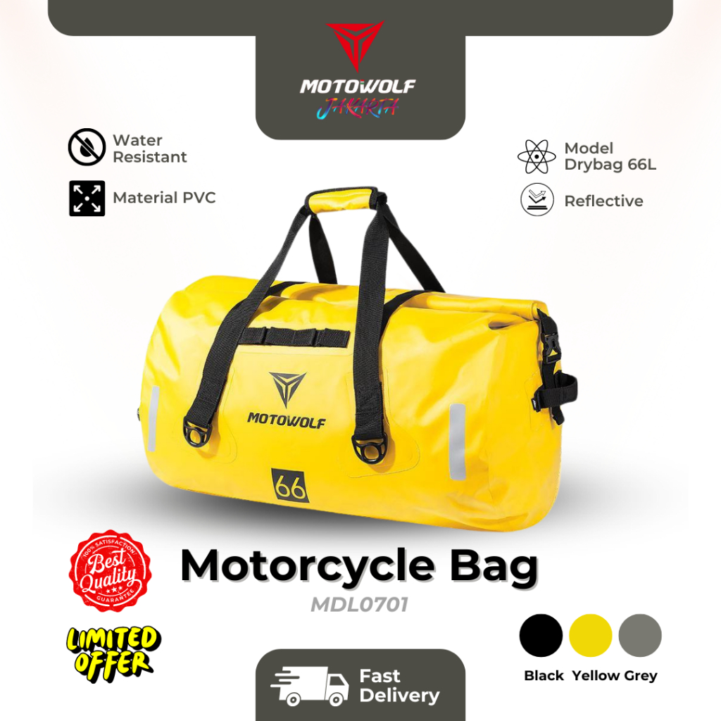 Jual Motowolf Tas Touring Motor Tas Gym Tas Bagasi Portable Waterproof Mdl Shopee Indonesia