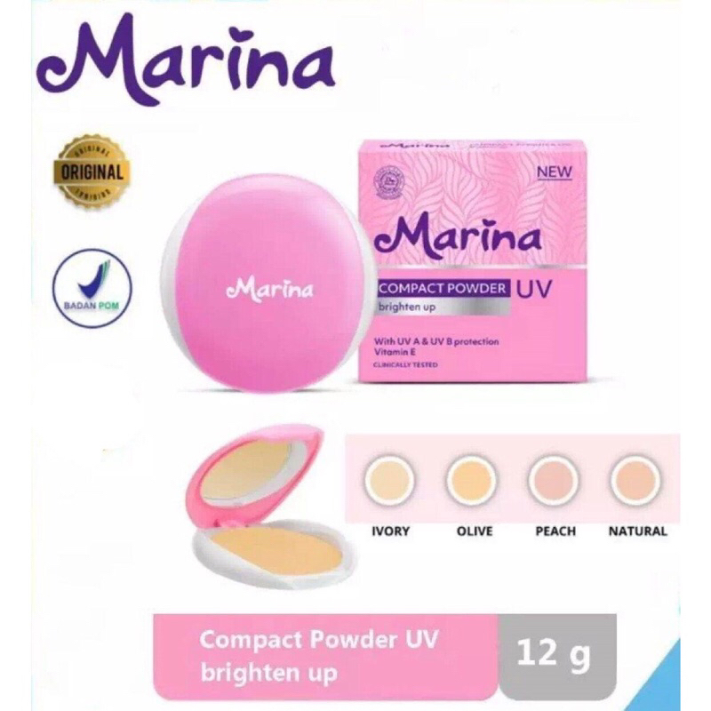 Jual BY.FAST-Marina Compact Powder Brightening Up (Pink) | Shopee Indonesia