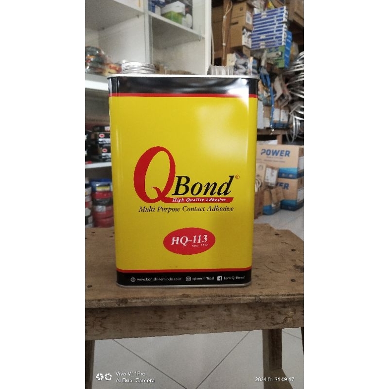 Jual Lem Kuning Q Bond H 113 Galon 2 9kg Lem Qbond 113 Triplek Kayu