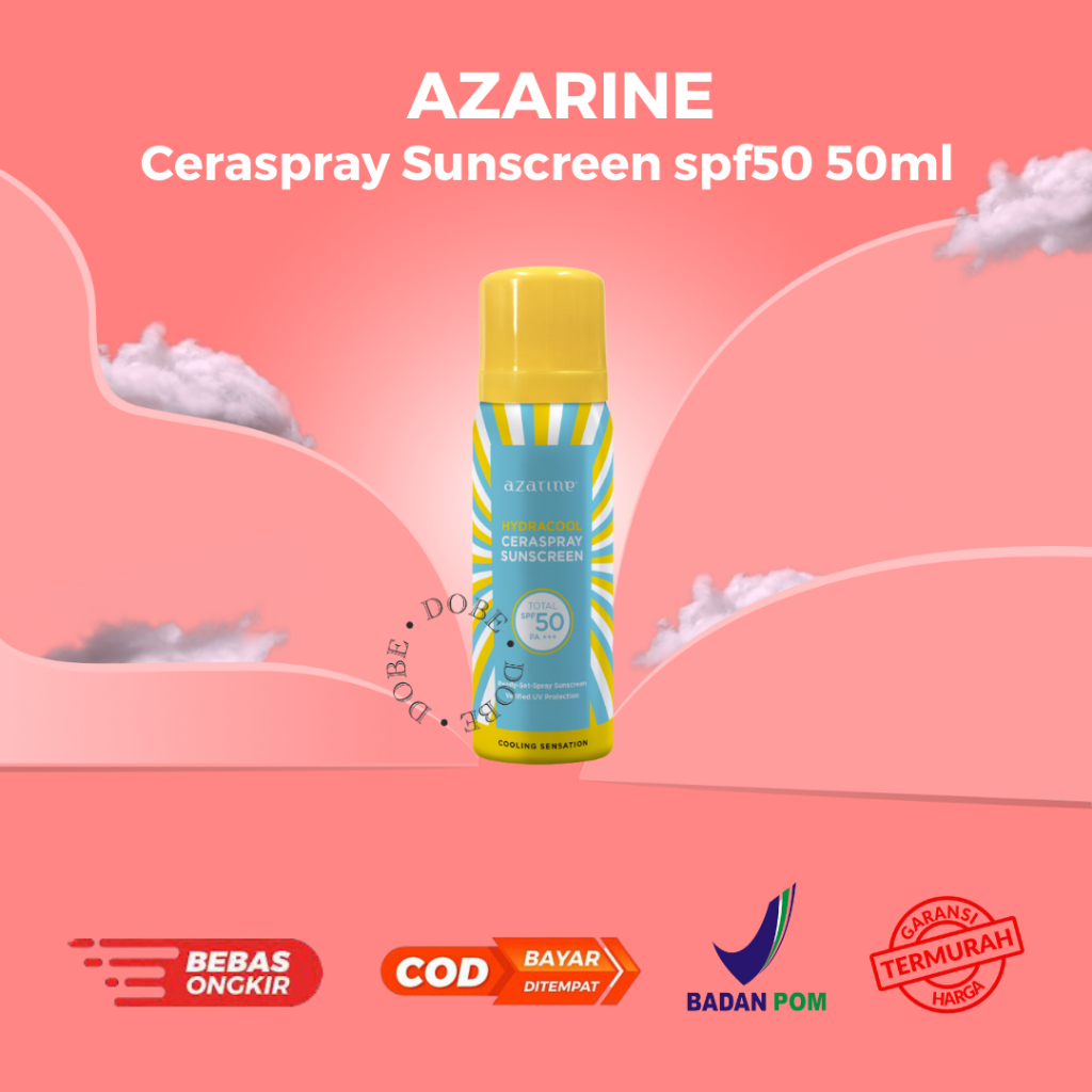 Jual AZARINE Sunscreen Ceraspray SPF 50 - 50ml | Shopee Indonesia