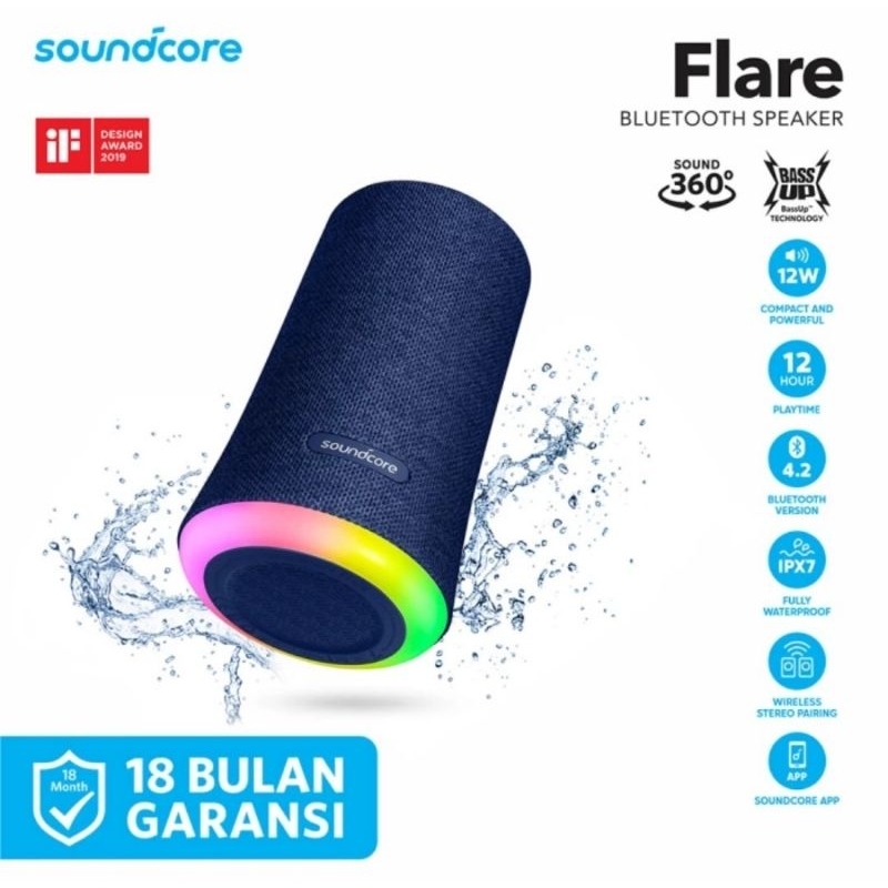 Loa Bluetooth Anker Soundcore Soundcore Flare Waterproof Speaker