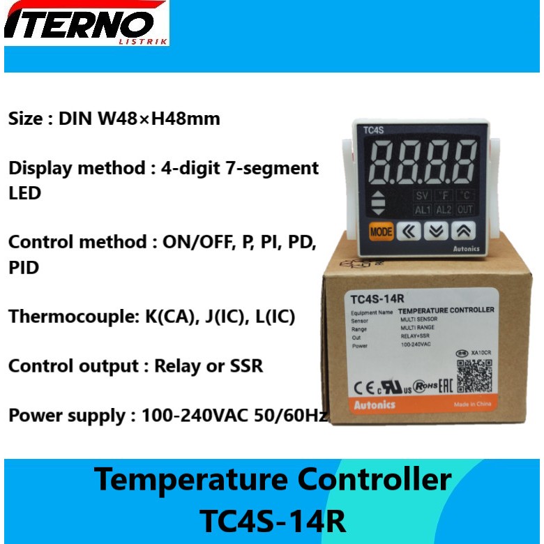 Jual TC4S14R Temperature Controller Autonics TC4S14R Shopee Indonesia