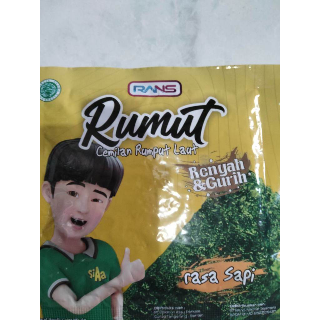 Jual rumput laut panggang rans 4g - rans rumut rumput laut panggang ...