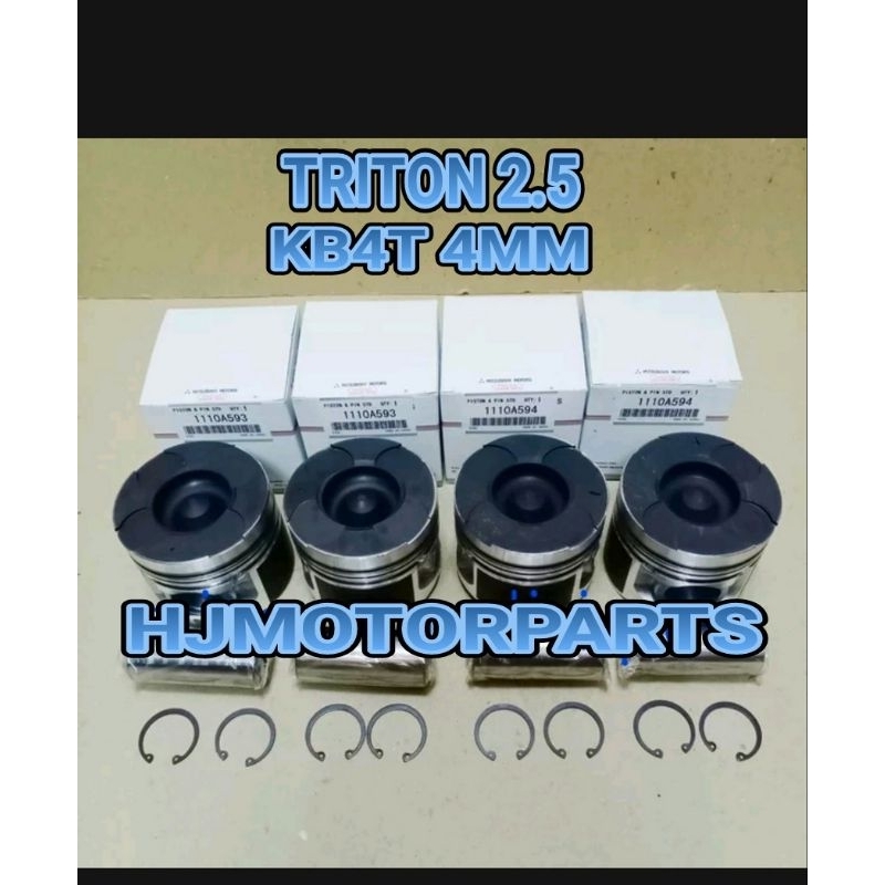 Jual piston assy mitsubishi triton 2.5 os. Standar 4D56 ALFIN TRITON 2 ...