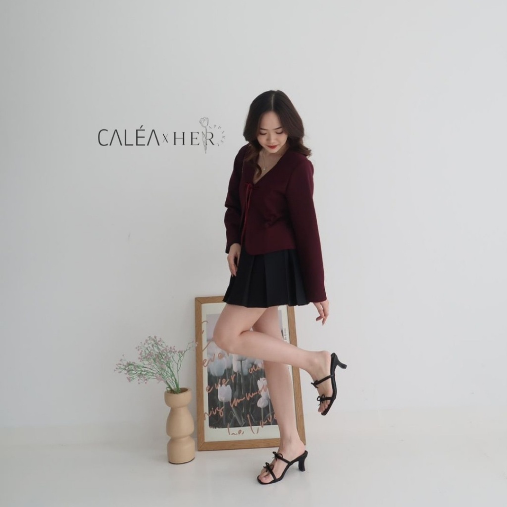 Jual CALEA X HERAPPAREL HYE SEON RIBBON HEELS | Shopee Indonesia