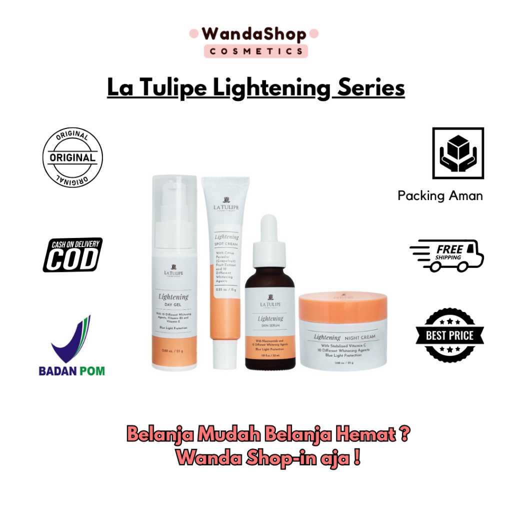 Jual La Tulipe Lightening Series / Skin serum / Spot Cream / Day Gel