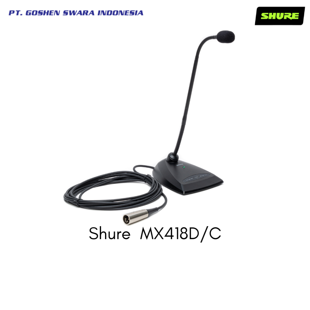 Jual Shure Mx418dc Gooseneck Microphone Shopee Indonesia