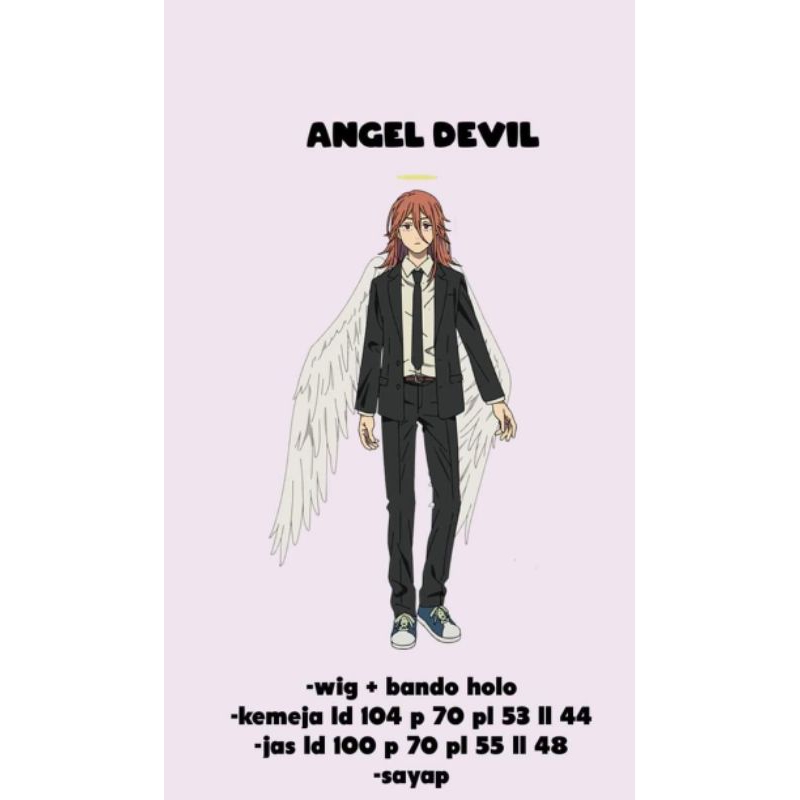 Jual angel devil chainsaw man costume dan wig cosplay | Shopee Indonesia