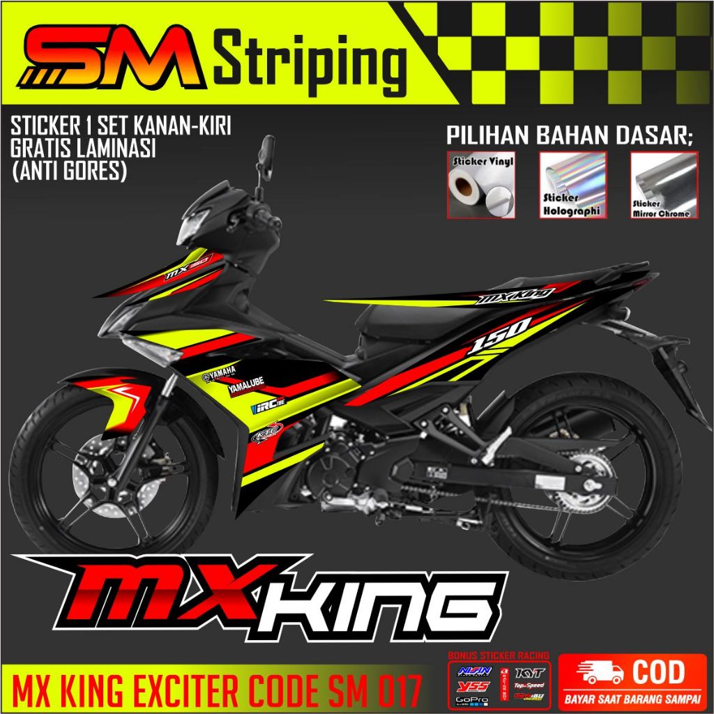 Jual Stiker Striping MX KING Striping List Variasi YAMAHA MX KING ...