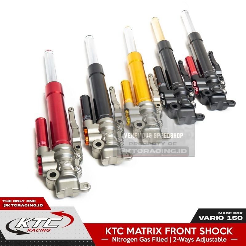 Jual Shockbreaker Shock Depan KTC Racing Tipe Matrix Vario 110/125/150 ...