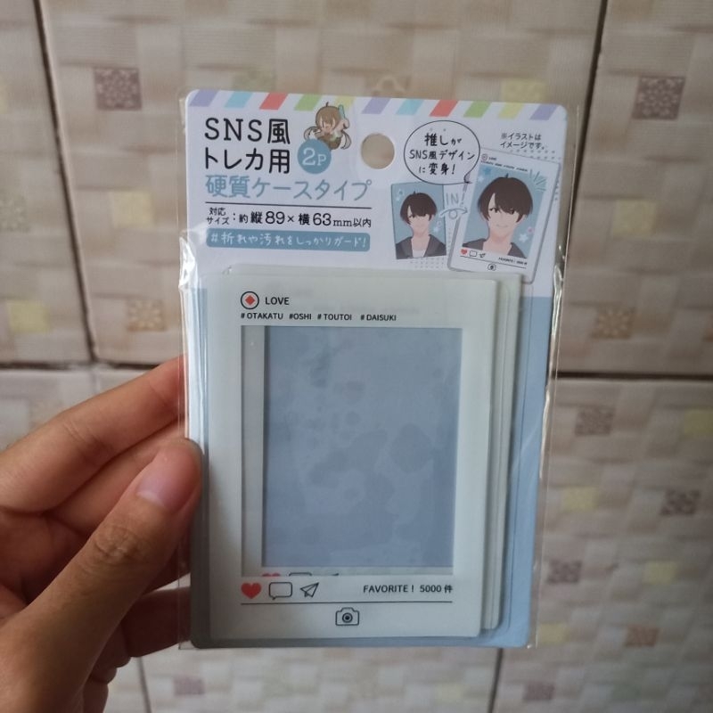 Jual SNS Shaped Trading Card Hard Sleeve Set 2 pcs | Shopee Indonesia