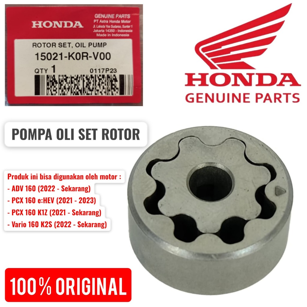 Genuine OEM Honda Oil Pump Rotor Assembly - 15021-958-000 (New)