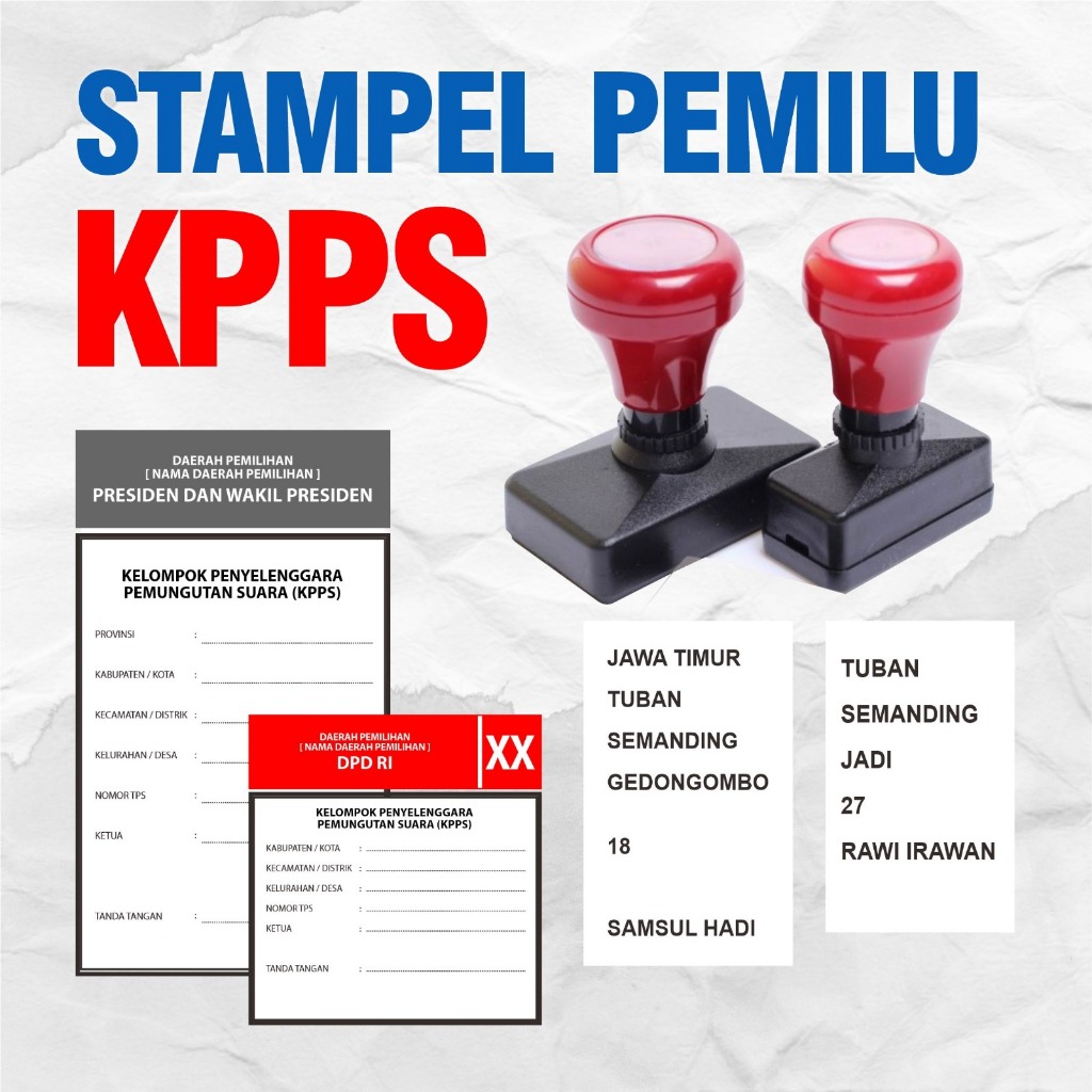 Jual STEMPEL PEMILU / STEMPEL KPPS / STEMPEL FLASH | Shopee Indonesia