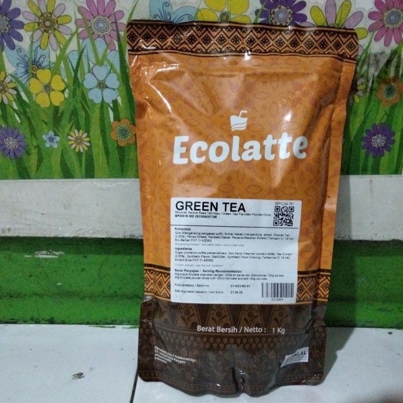 Jual Bubuk Minuman Merk Ecolatte Rasa Green Tea (Ex Cho' Latte