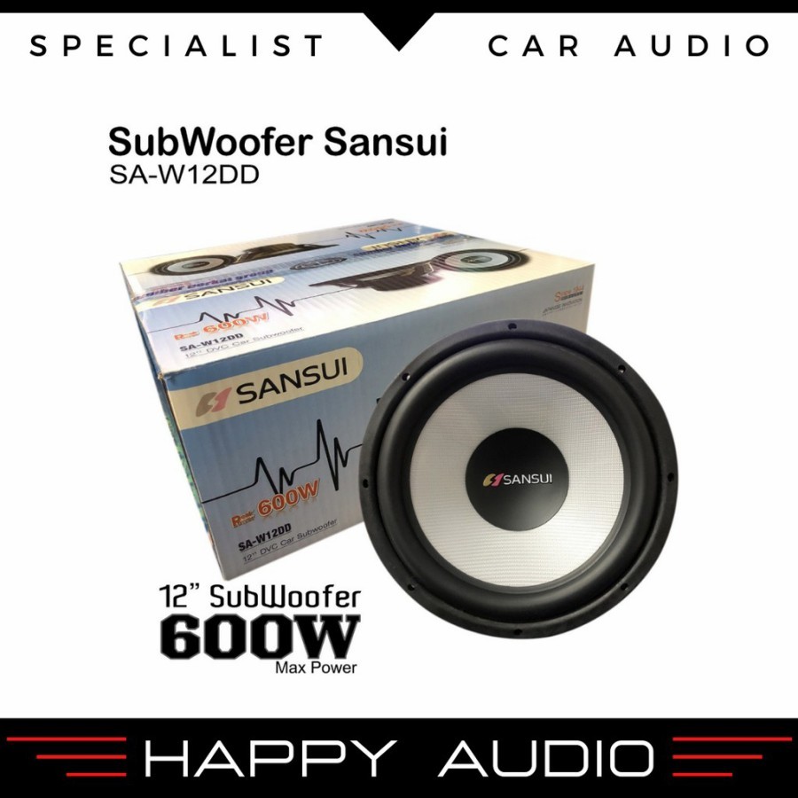 Jual Subwoofer Pasif 12 Inch Sansui SA-W12DD / SAW12DD Double Coil ...