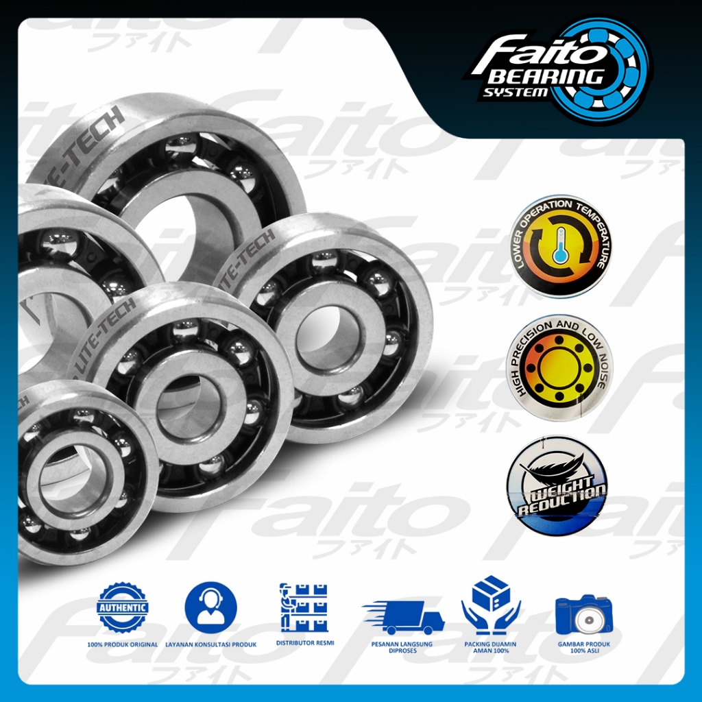 Jual Faito Bearing Gardan Gearbox Rasio Set Mio M3 /Mio Z/ Mio S / Fino ...