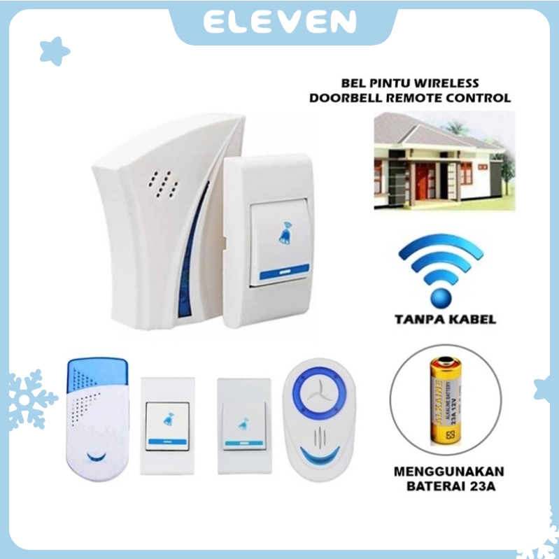 Jual Eleven Bel Pintu Rumah V Zorr Doorbell Chime Wireless Remote